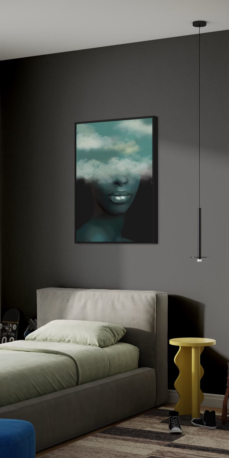 INTO THE CLOUDS FRAMED CANVAS