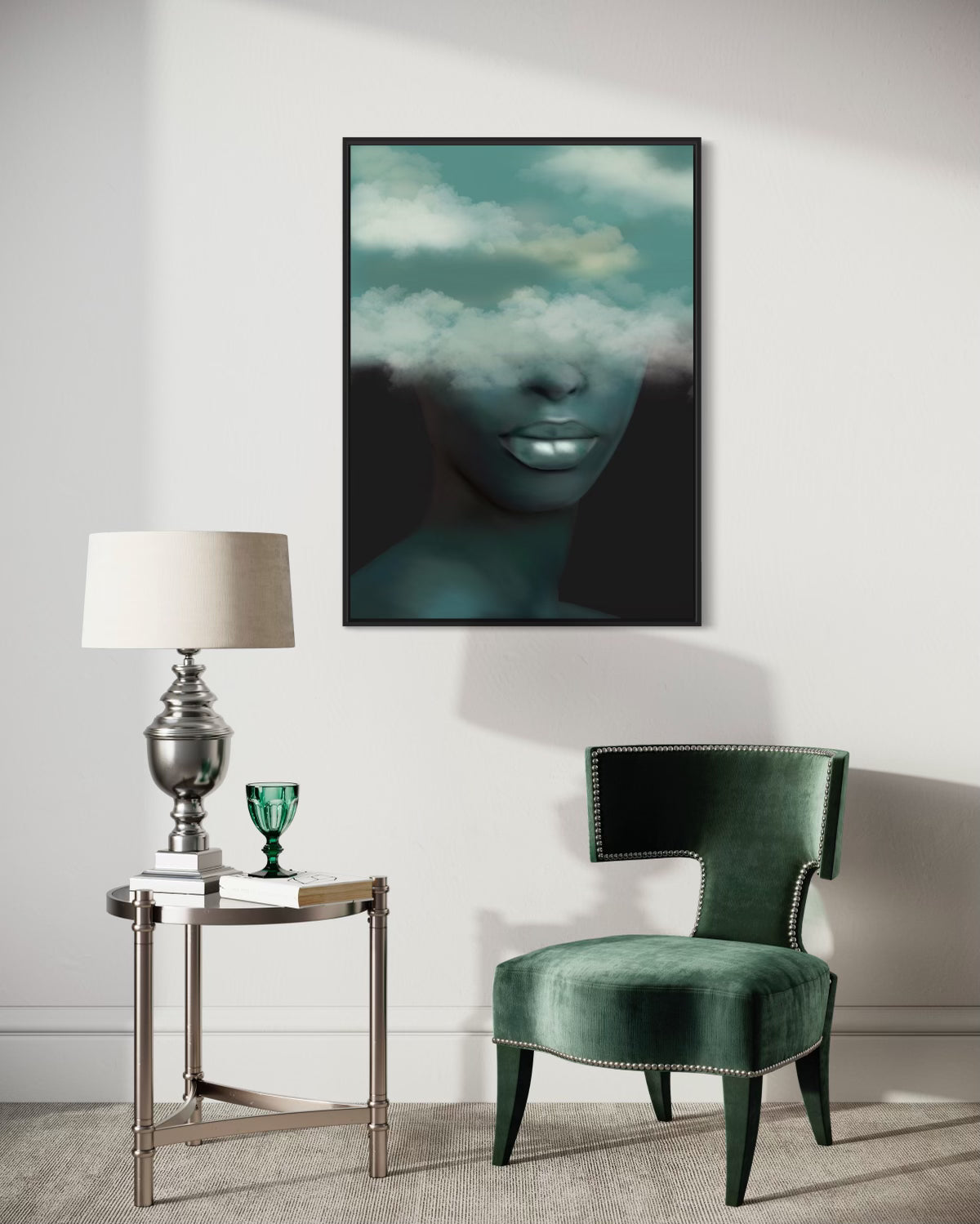 INTO THE CLOUDS FRAMED CANVAS