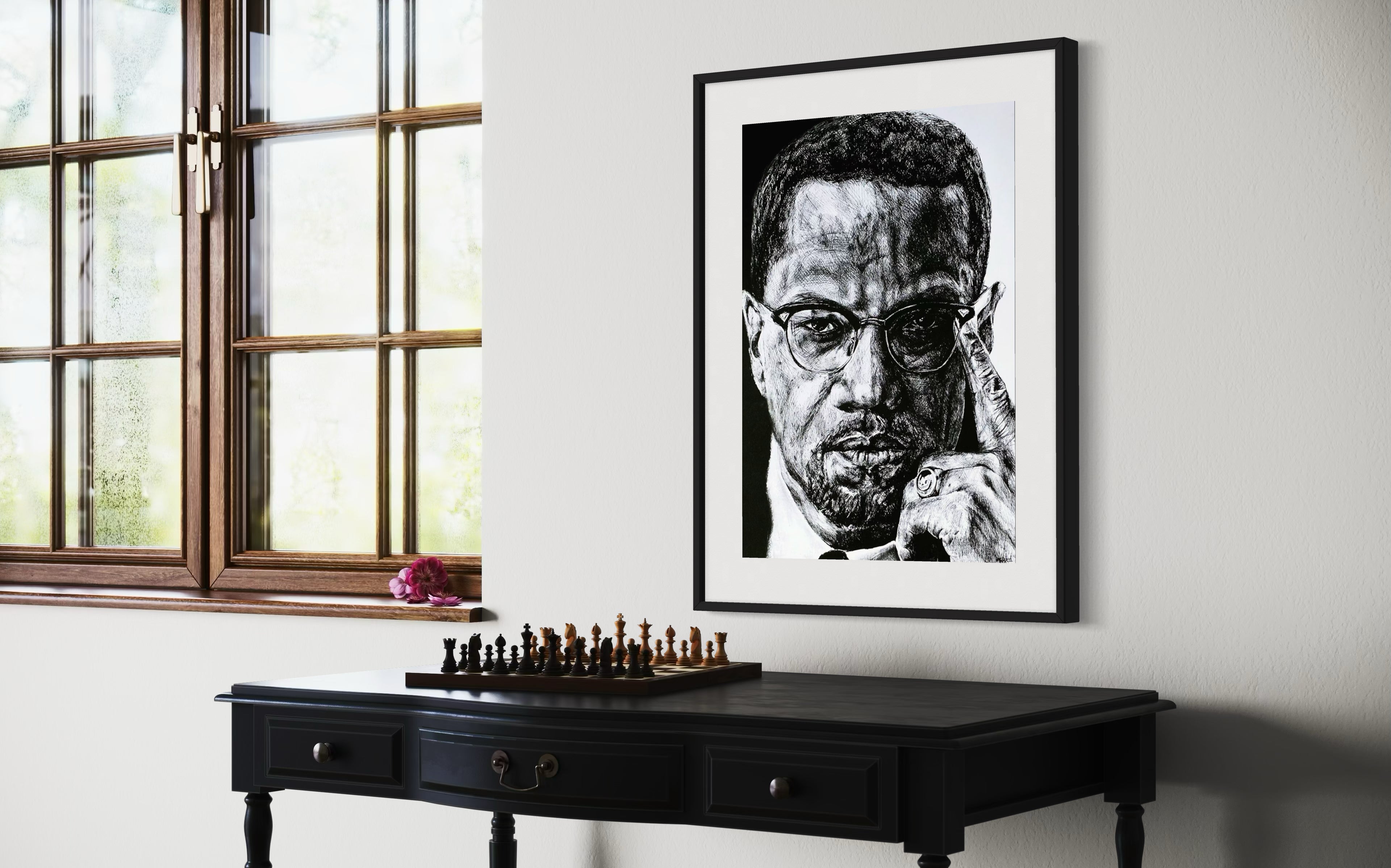 MALCOLM X Framed & Mounted Print