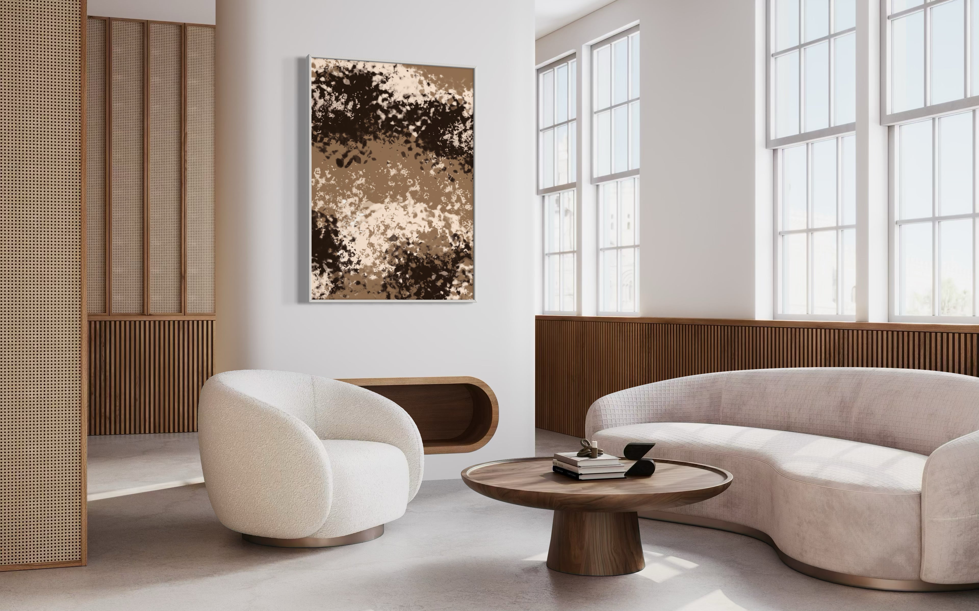 MOCHA FRAMED PRINT