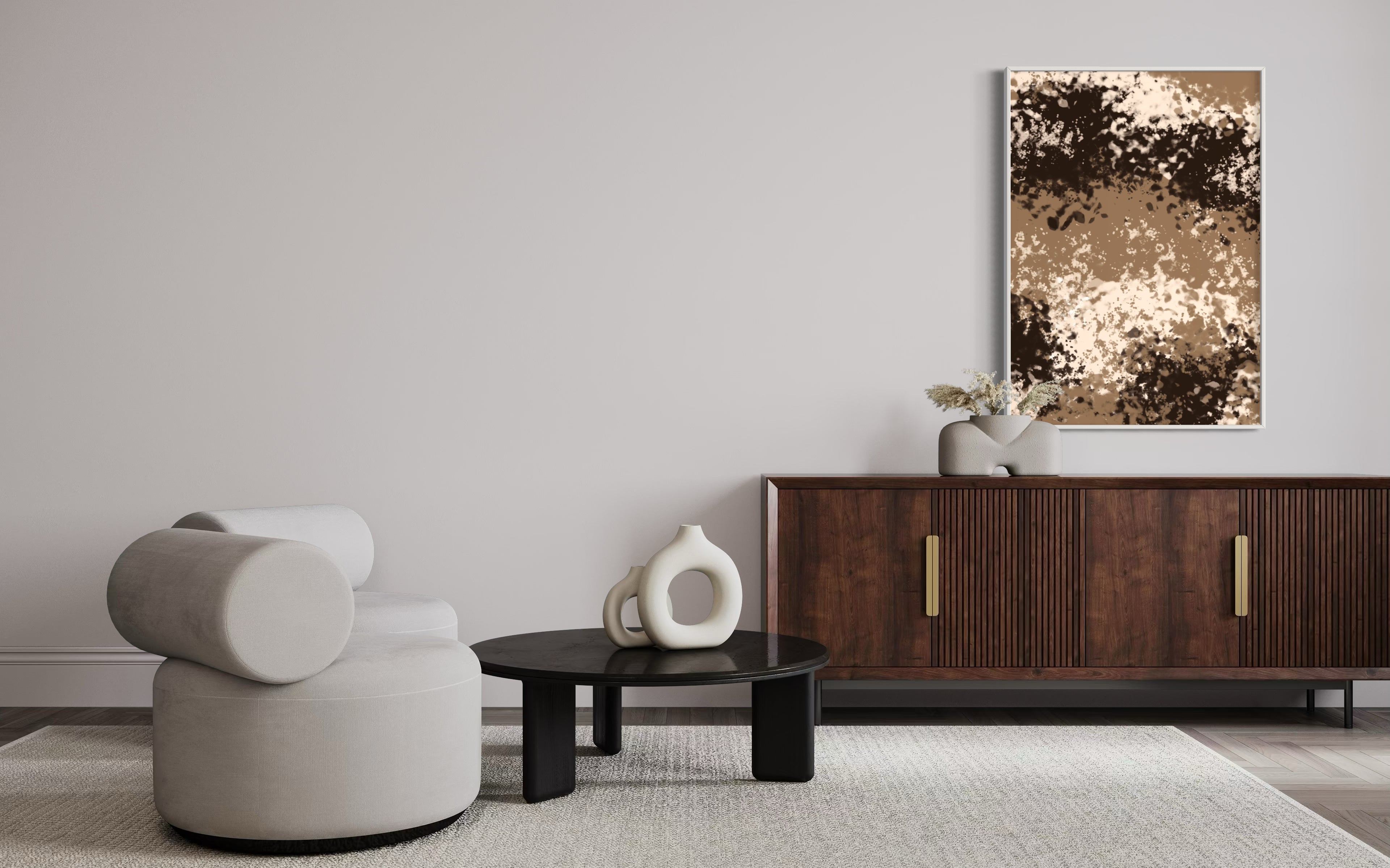 MOCHA FRAMED PRINT