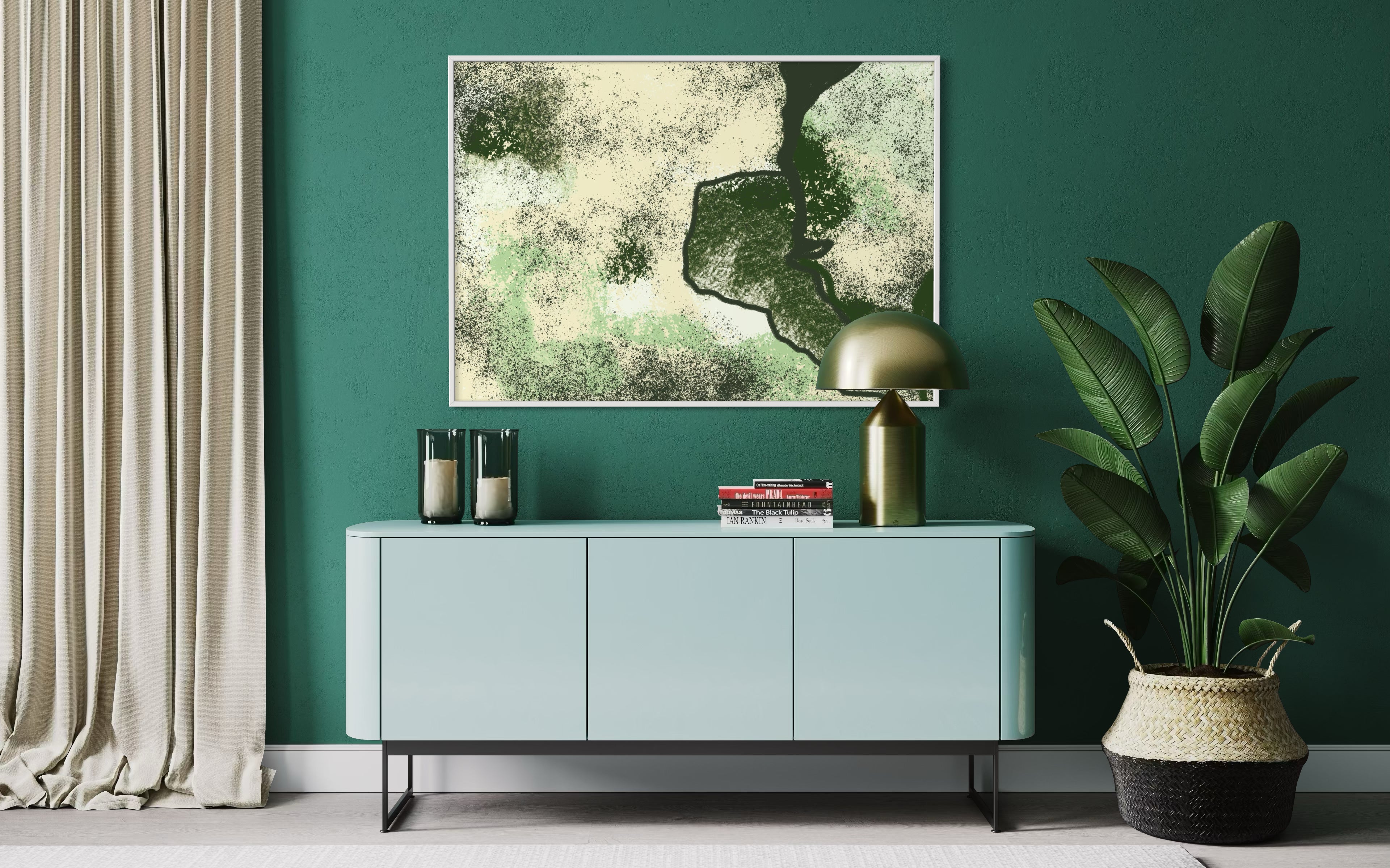 VERDANT TERRAIN FRAMED PRINT
