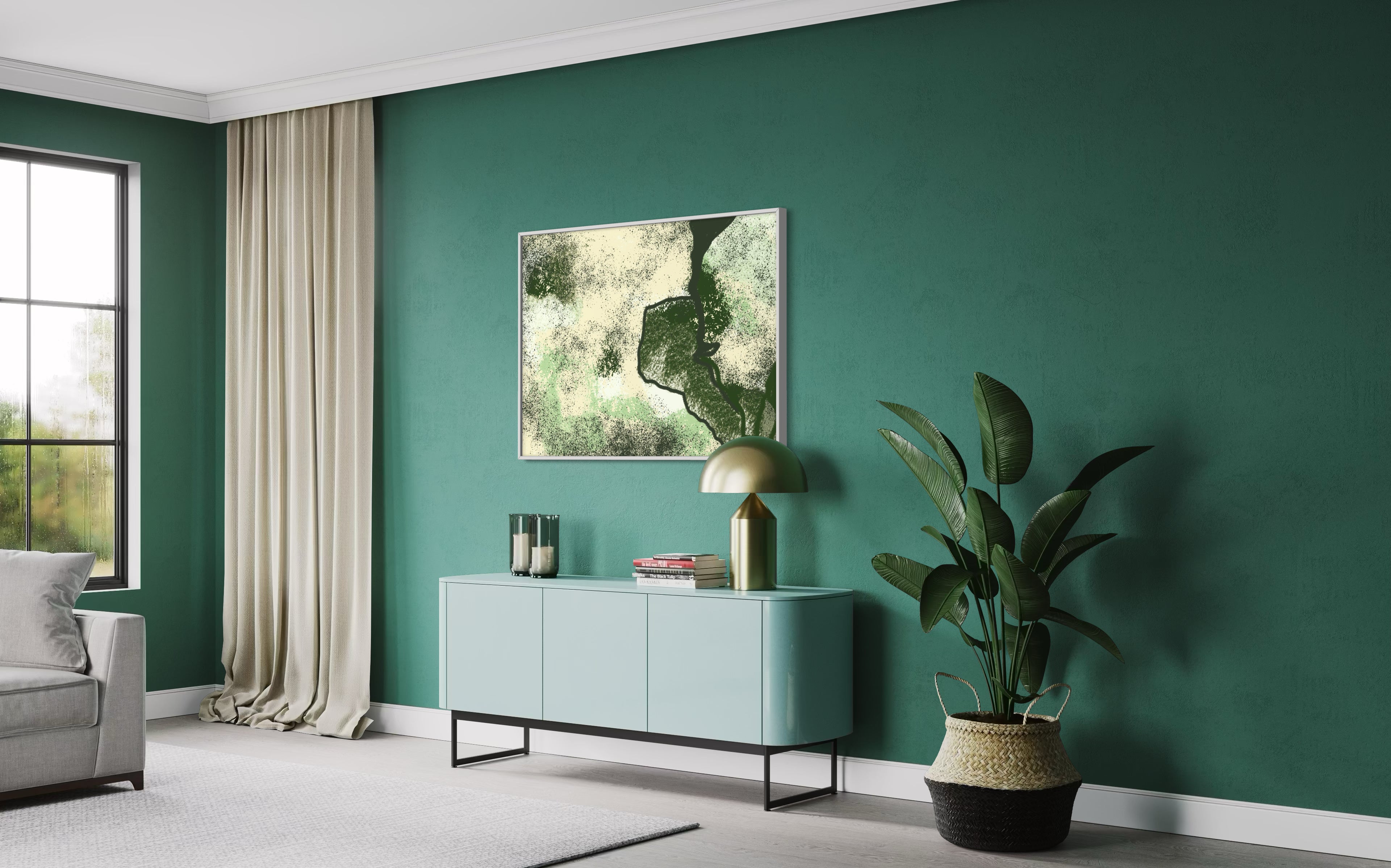VERDANT TERRAIN FRAMED PRINT
