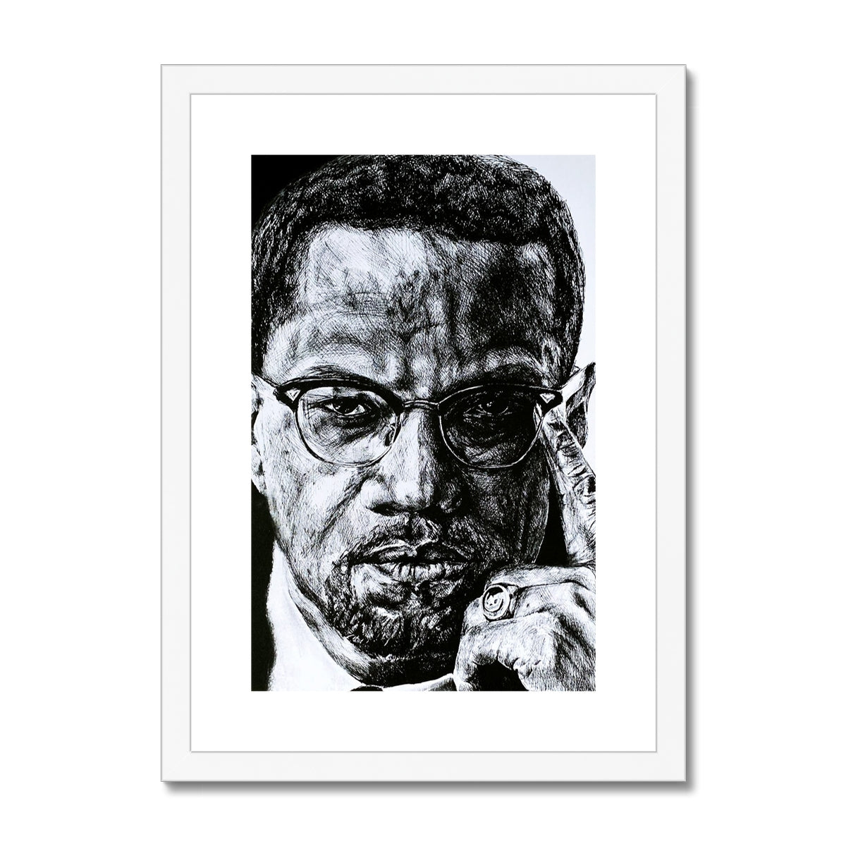 MALCOLM X Framed & Mounted Print