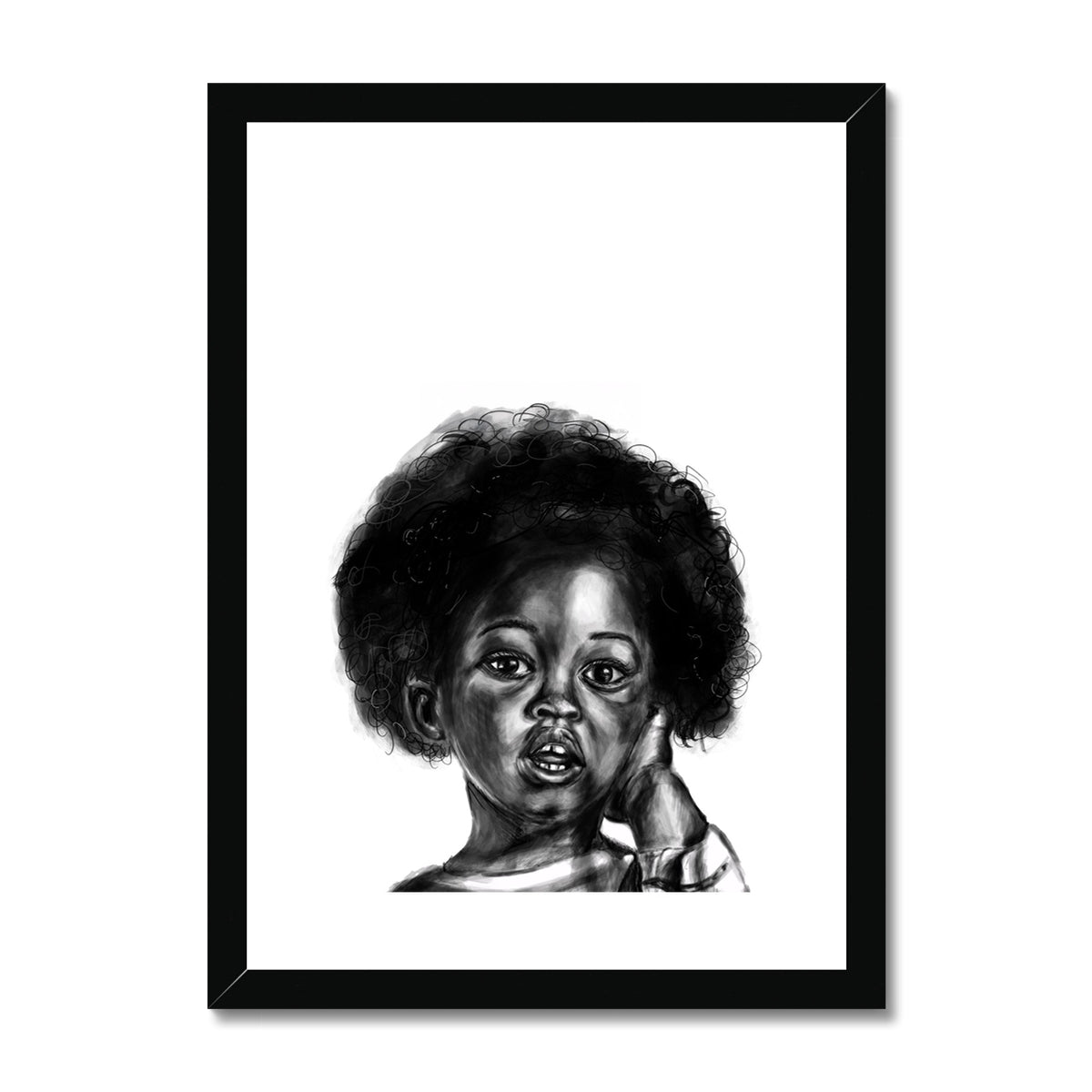 BABY GIRL Framed & Mounted Print