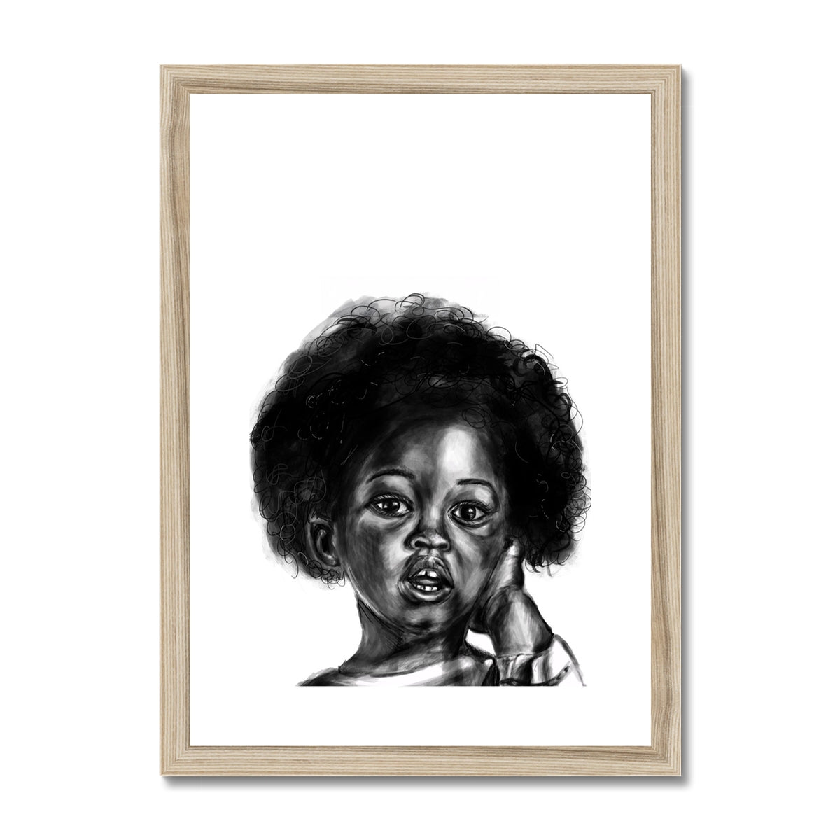 BABY GIRL Framed & Mounted Print