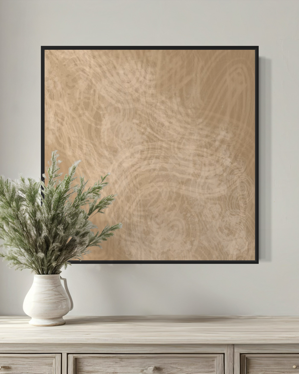 CREMA (SQUARE) FRAMED CANVAS