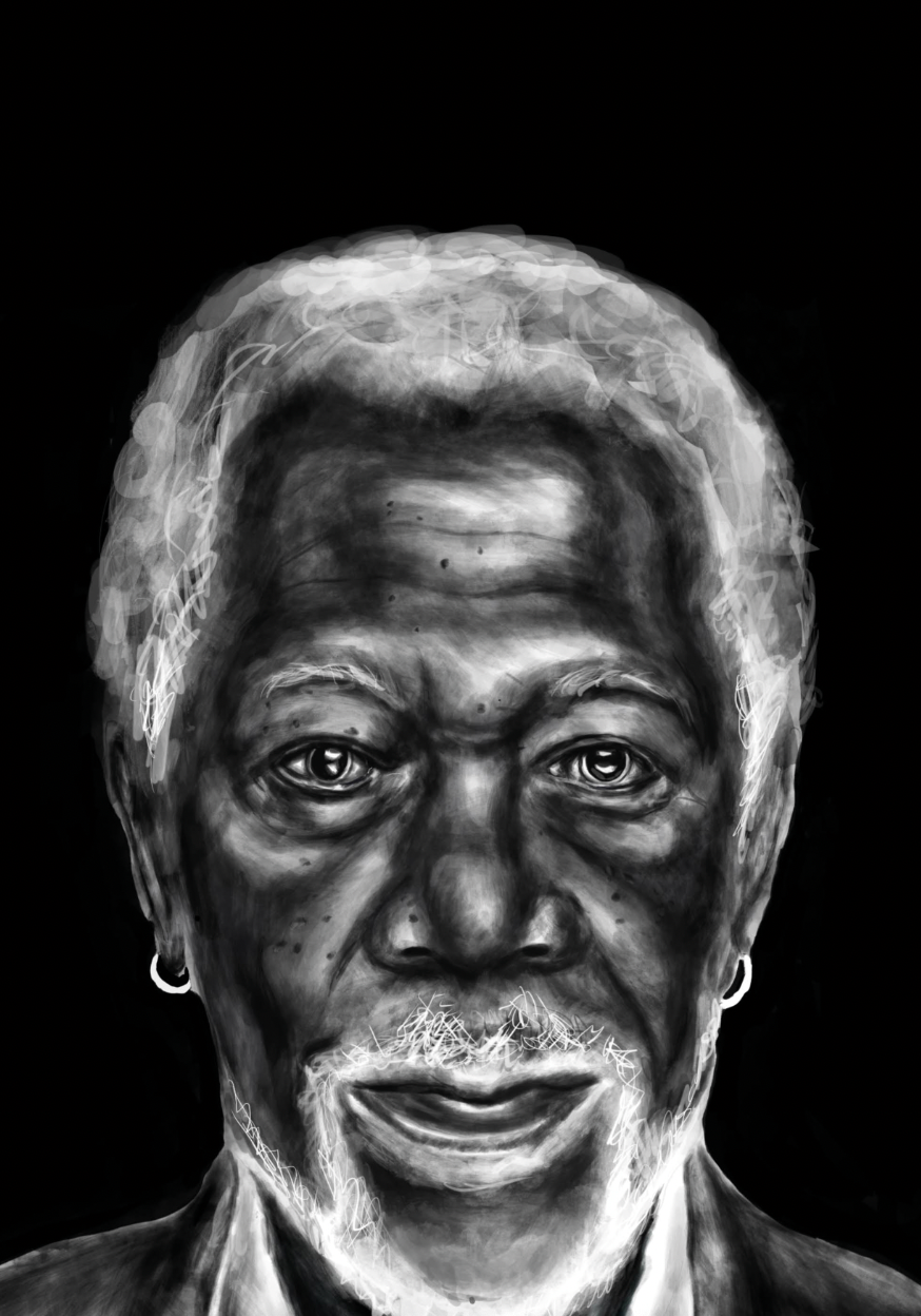 MORGAN FREEMAN Framed & Mounted Print