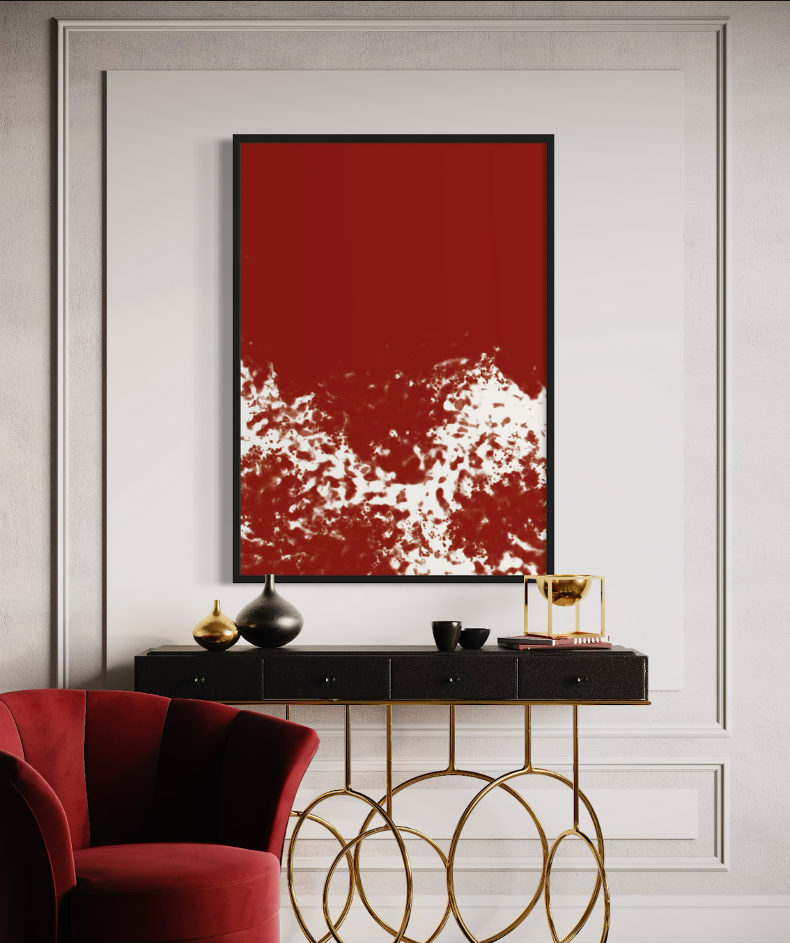 ROUGE FRAMED PRINT