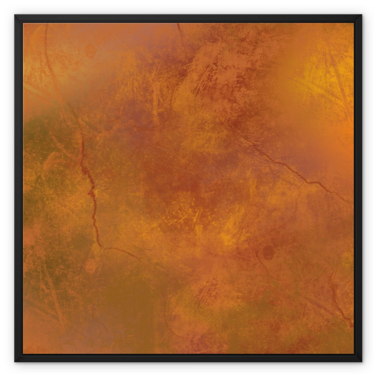 GOLDEN GAZE (SQUARE) FRAMED CANVAS