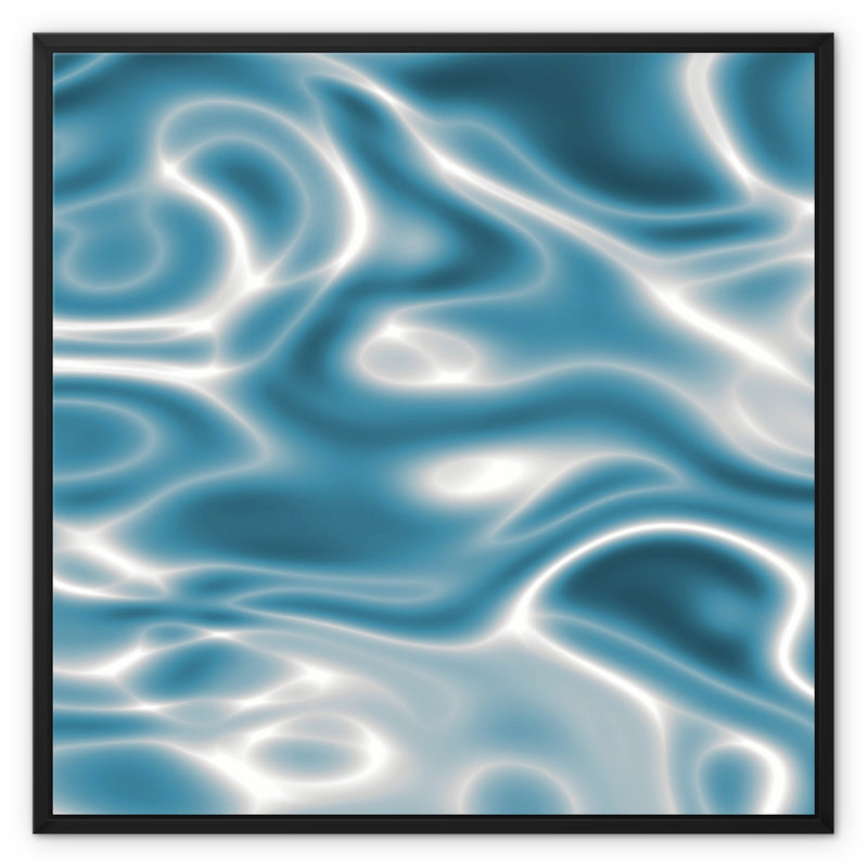 AQUAMARINE (SQUARE) FRAMED CANVAS