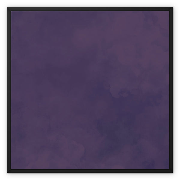 AUBERGINE HAZE (SQUARE) FRAMED CANVAS