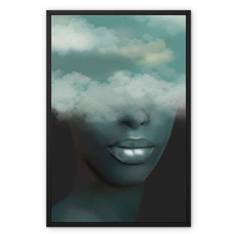 INTO THE CLOUDS Framed Canvas