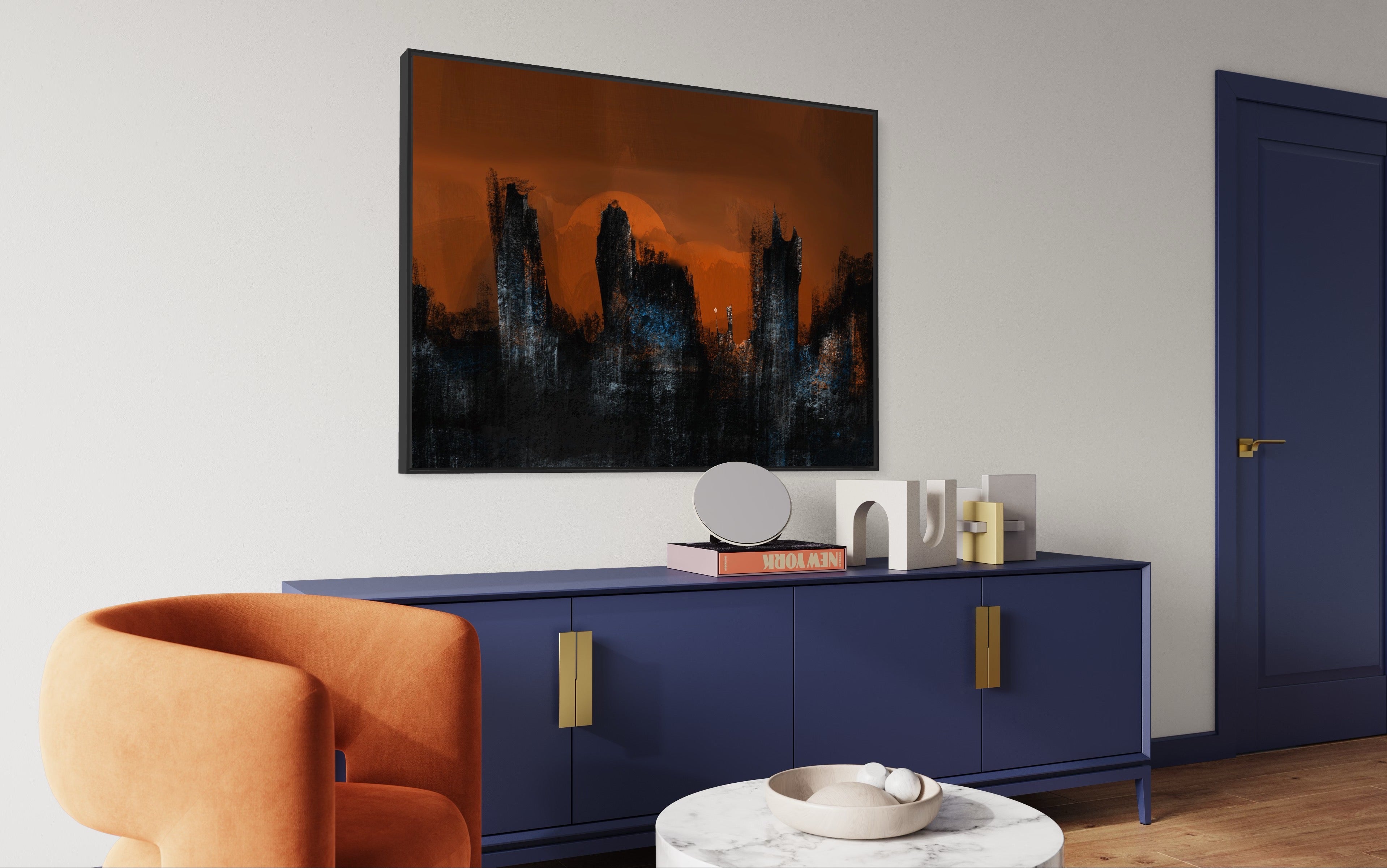 BLURRED HORIZON PRINT